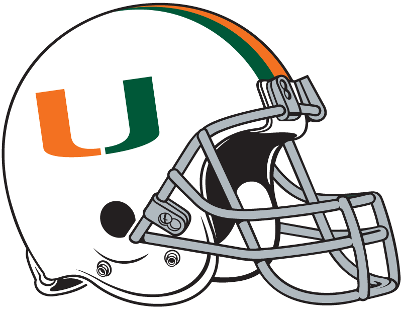 Miami Hurricanes 1976-1983 Helmet Logo DIY iron on transfer (heat transfer)